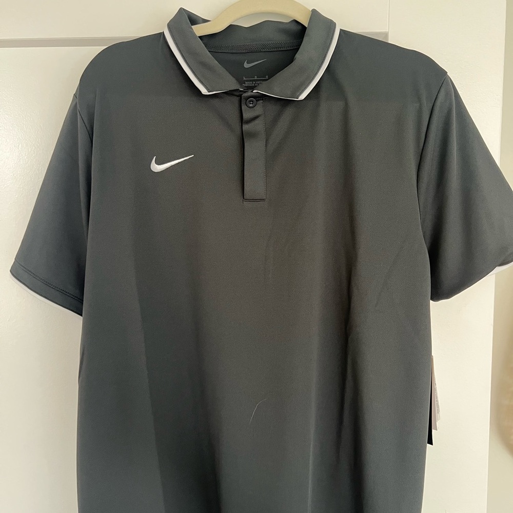 Nike Men's Charcoal Polo Shirt